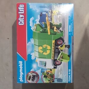 City Life Recycling Truck - Green and White